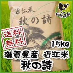 ☆新米☆　【送料無料】 令和5年　滋賀県産　近江米　秋の詩　15kg